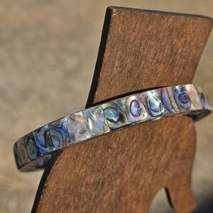 Abalone Shell Hard Bangle